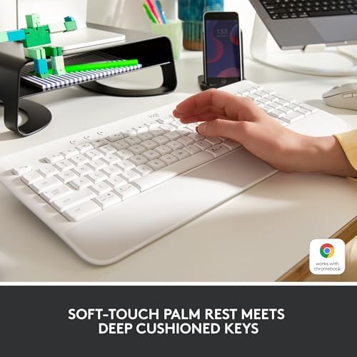 Logitech Signature K650 Comfort Full Size Wireless Keyboard - Off White - Image 2