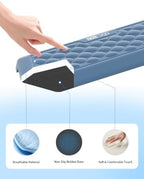 2-in-1 L-Shaped Desk Elbow Pads & & Mouse Pad Set with Wrist Rest, Blue - Image 6
