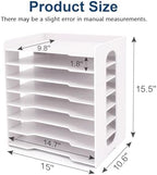 SONGWAY Large File Organizer for Desk - 8 Tier Legal Size Paper Storage Holder, File Sorter, Letter Mail Tray, Desktop Paper Storage Organizer for Home Office School - Image 2
