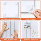 Cork Boards for Walls 48" x 36" Felt Board Alternative, 12 Pack Felt Wall Tiles Bulletin Board, Large Cork Board for Office Pin Board Tack Board Cork Boards - Image 5