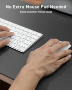 Aothia Faux Leather Desk Mat - Large Mouse Pad, Non-Slip PU Leather Blotter, Waterproof Writing Surface for Office and Home (Grey, 63" x 24") - Image 4