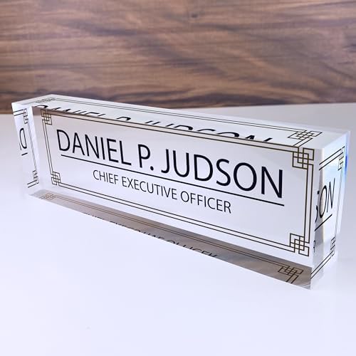 Custom Acrylic Name Plate Personalize Desk Plaque for Office Hospital Teacher Decoration Display - Image 2
