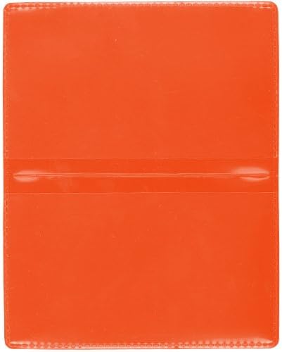 StoreSMART - Orange Folding Business Card Holders - 100 Pack - Polypropylene Plastic (RPP2915O-100) - Image 2