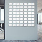 Hillban Acrylic Business Card Holder Wall Mount Office, 56 Pockets - Image 7