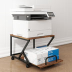 Natwind 2 Tier Printer Stand,19.7''x19.7'',with Pull Out Shelf,Retro by Natwind