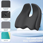 Benazcap Large Cooling Gel Memory Foam Seat Cushion for Long Sitting - Image 3