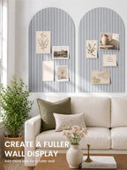 Large Arched Felt Bulletin Board 47.2''×25.5'', Soft Gray - Image 4