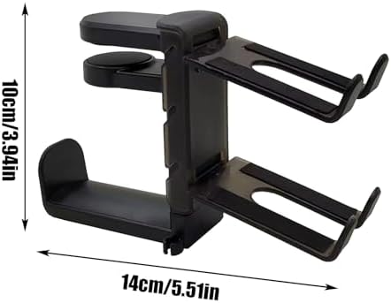 Headphone Stand Holder Headset Hook Hanger Desktop Generisch,Under Desk Game Controller Punch-Free Game Accessories for PC and Game Controllers - Image 5