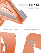 Z-Shaped Laptop Stand for Desk Fits 10"-16" Notebook, Orange - Image 3