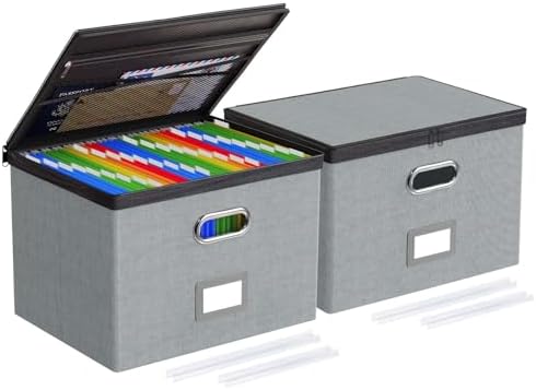 Oterri File Box Large 2-Pack Hanging Organizer for Letter/Legal-Size Folder by Oterri