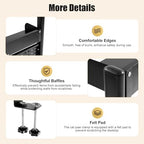 Clamp on Desk Organizer Shelf with Pegboard, Multipurpose Desktop Hutch Desk Bookshelf Desktop Bookcase Storage Rack Display Shelf for Home Office Dorm, Study Rooms, Bedrooms (Black) - Image 5