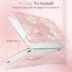 May Chen for M5 MacBook Air 13.6 Inch Case 2026 2025 2024-2022 Release M5 A3449 M4 A3240 M3 A3113 M2 A2681, Plastic Hard Shell Case for MacBook Air 13.6" with Retina Display, Ribbons Girly - Image 5