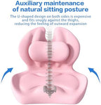 Adjustable Memory Foam Lumbar Cushion - Ergonomic Lower Back Support Pillow with Cotton Cover, Mid-Height Customizable Design for Office Chair, Car Seat, Long Sitting (Pink, Large) - Image 5