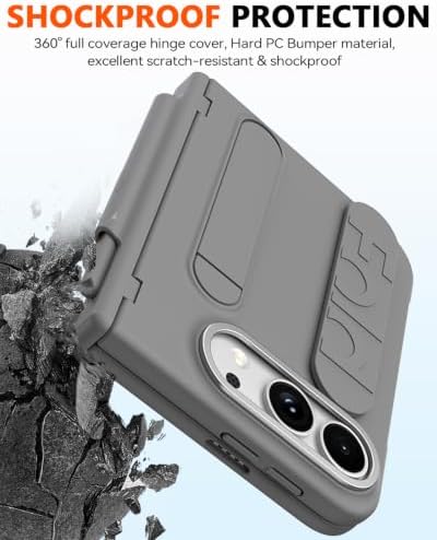 for iPhone Ultra Case with Pen Holder & Stylus & Finger Strap Gray - Image 6