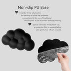 Cloud Mouse Pad Keyboard Wrist Rest 4PCS Extended Large Galaxy Desk Mat Pad Set Memory Foam Non-Slip Cute Ergonomic Gaming Mouse Pad Wrist Support for Computer Laptop Home Office Black - Image 7