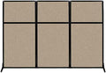 Versare Workstation Partition | Portable Wall Divider | Modern Office Cubicle | Free Standing Privacy Screen | Flexible Work Space | 99" x 70" Ocean Fabric Panels by VERSARE