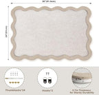 Scalloped Felt Bulletin Board 36"x24", Decorative Pin Board for Wall - Image 3