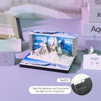 3D Calendar 2027,3D Memo Pad Time Piece Calendar 2027 Creative Desk Calendar Art Paper Sculpture Mount Qomolangma, 2027 Tear Off Calendar DIY Decorative Gift - Image 3