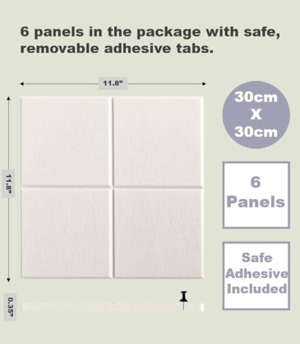 Cork Board 24 x36 Alternative - 6 Pack Felt Wall Tiles with Safe Removable Adhesive Tabs, Cork Boards for Walls Cork Board for Home Office Pin Board Tack Board - Beige - Image 4