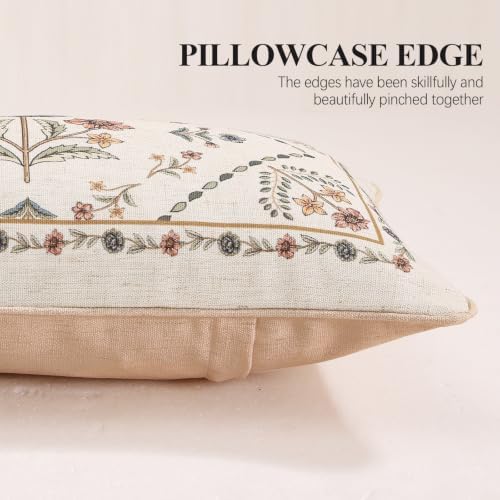 ISAENNE Designer Linen Throw Pillow Cover,Set of 2,28"x12"-Cornucopia B - Image 7