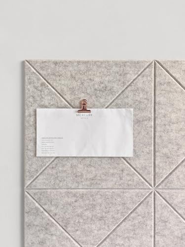 Cork Board 24 x36 Alternative - 6 Pack Felt Wall Tiles with Safe Removable Adhesive Tabs, Cork Boards for Walls Cork Board for Home Office Pin Board Tack Board - Barista - Image 6