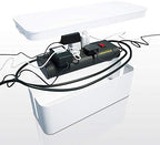 Bluelounge CableBox Cable and Cord Management System - Set of 1 Large and 1 Mini Box - White - Image 3
