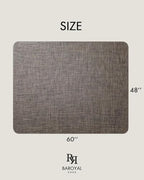 Baroyal Office Chair Mat for Hardwood Floor Under Desk Computer Rolling Chair Mat for Wood/Tile Floor Non-Slip Heavy Duty Desk Rug PVC Plastic Hard Floor Protector 48" x 60" (Dark Walnut) - Image 2