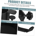 Adjustable Metal Headphone Hanger with Desk Clamp and Cup Holder - Image 5