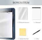 Leathario Portfolio Binder, Padfolio Organizer, 3 Ring Binder with Zipper - Image 6