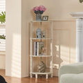 YUFAM 4-Tier Corner Shelf, Grey White by YUFAM