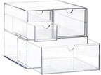 Prsildan Acrylic Drawer Makeup Organizer with 4 Drawers by Prsildan