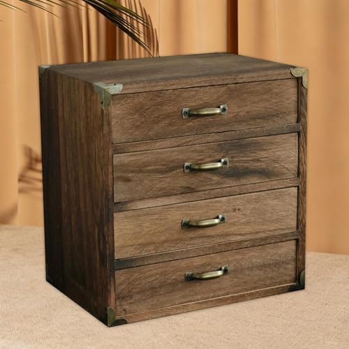 Desktop Drawer Organizer Retro Durability Decorative Practical Multifunctional - Image 2