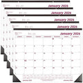 Brownline 2026 Monthly Desk Pad Calendars, 22" x 17", Five-Pack, January-December, English, Burgundy/White by Brownline