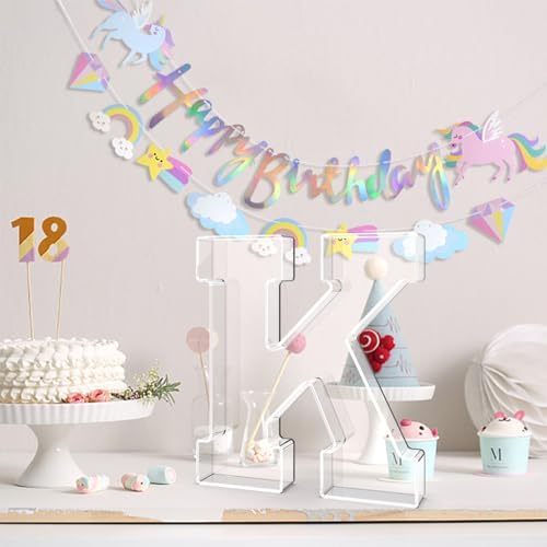 13.8" Acrylic Letter Charcuterie Tray,Fillable Alphabet Box (Letter K) - Image 4