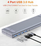 Mukiya 5-in-1 USB C Hub Adjustable Aluminum Laptop Stand - Image 2