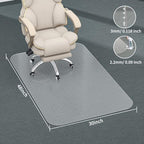 Office Chair Mat for Carpet, 30" X 48" Clear PVC Desk Chair Mat - Image 6