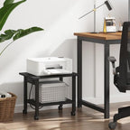 TUTOTAK Printer Stand, 2 Tier Rolling Printer Cart with Charging Station - Image 3