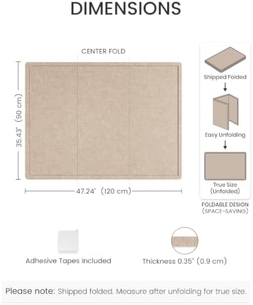 Fluxynara 47.2" x 35.4" Large Bulletin Board, Taupe - Image 2