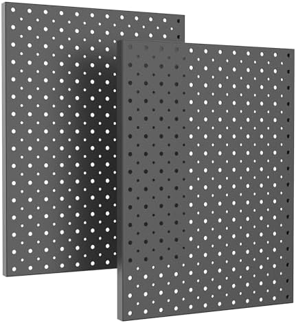 Ultrawall Metal Pegboard Panels, Pegboard Wall Organizer, Black Peg Boards by UltrawallGarageToolsOrganizer