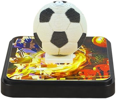 3D Calendar 2027,Creative Time Piece Calendar 2027 Desk Calendar,Soccer Ball Paper Carving Art Tear Away Calendar 3D Memo Pad DIY Christmas Gift by SIWEME