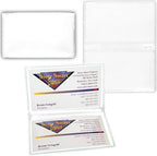 StoreSMART - White Folding Business Card Holders - 100 Pack - Polypropylene Plastic (RPP2915W-100) - Image 3