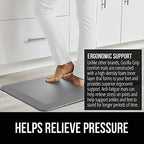 GORILLA GRIP Cushioned Antifatigue Kitchen Mat for Floor, 24x17, Gray - Image 3