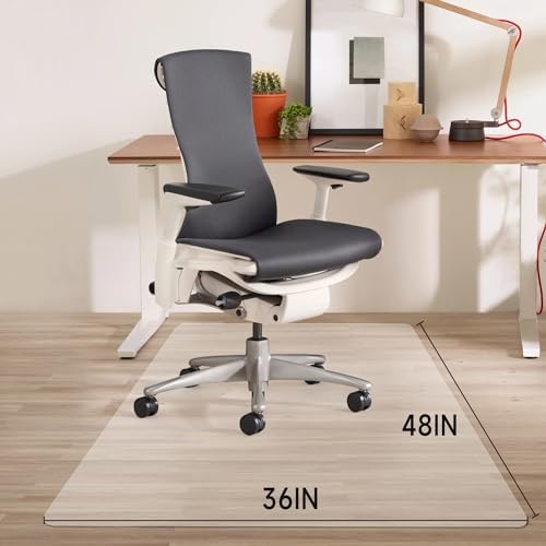 Office Chair Mat for Hardwood Floor, 48"×36" Transparent Home Floor Protector Mat for Rolling Chairs, Anti-Slip Plastic Under Desk Computer Mats Easy Glide on Hard Floors, Rectangle - Image 7