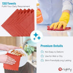 Orighty Microfiber Cleaning Cloth Bulk, 150 Pack Shop Towels 12x12 in, Red - Image 5