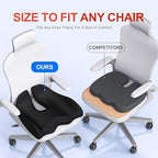 Benazcap Large Ergonomic Seat Cushion Relieves Sciatica & Tailbone Pain - Image 2
