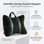 Lumbar Pillow for Car Seat and Office Chair, Classic Black - Image 3