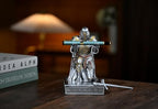 Medieval Templar Vanguard Officer Knight Pen Holder Desk Organizers Silver - Image 6