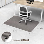 Blvornl Office Chair Mat for Hardwood Floors, Anti-Slip PVC, 35.4"x 55" - Image 2