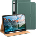 DTTO Leather Case for Galaxy Tab S10 Lite / S10 FE / S9 FE, Midnight Green by DTTO