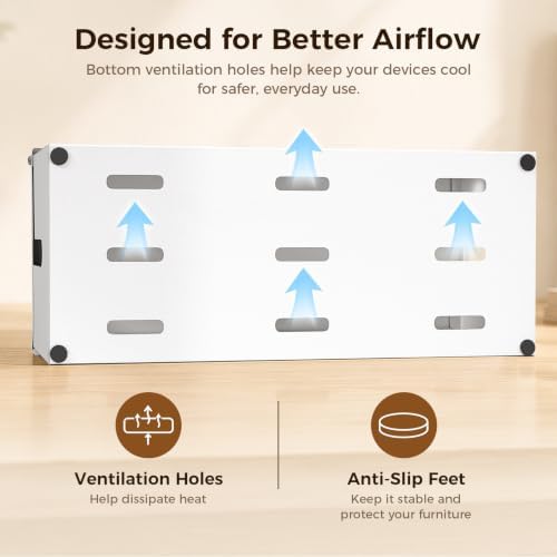 Metal Large Cable Management Box Cord Hider Wire Organizer Boxes - Image 5